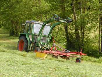 Ferien auf dem Land  - Auf dem Traktor mitfahren