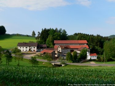 Bauernhofferien in Bayern - Hof Ansicht der Fingermühl im Bayerischen Wald